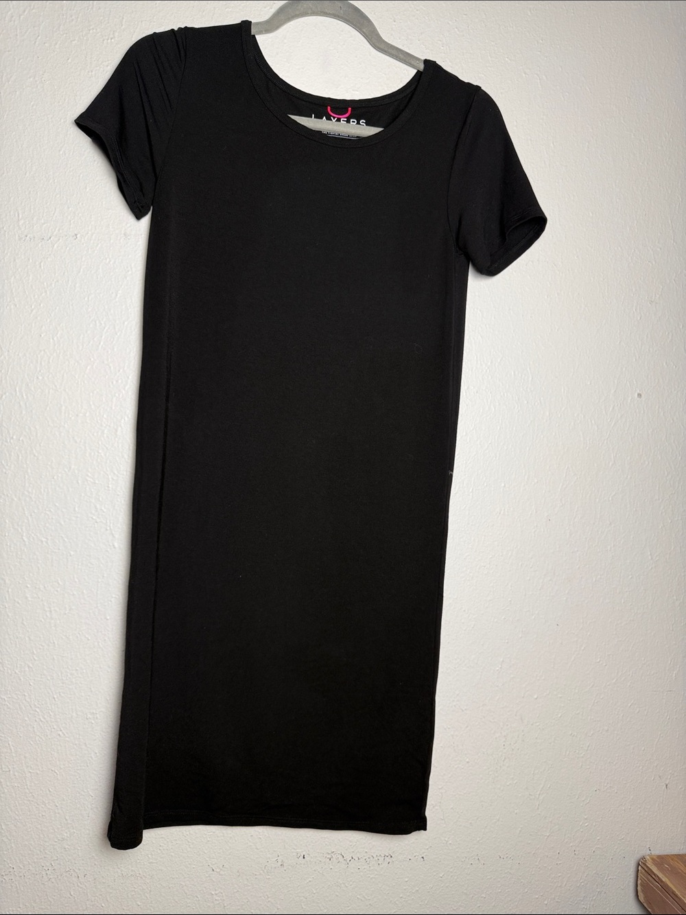LAYERS T-Shirt Dress Layer by HATCH in Black
